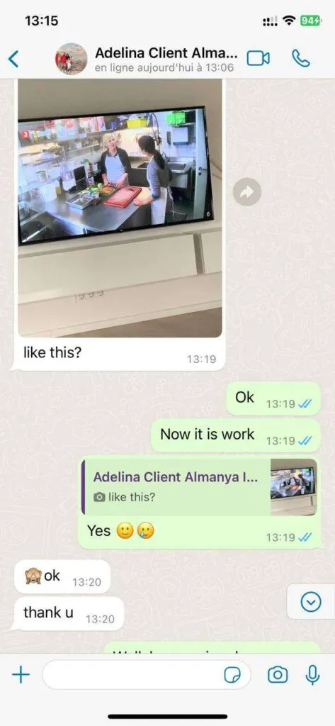 Conversación de soporte IPTV Fiesta por WhatsApp 4